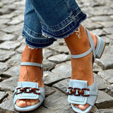 DAISY | Sandali Piattaforma con Dettagli di Cucitura