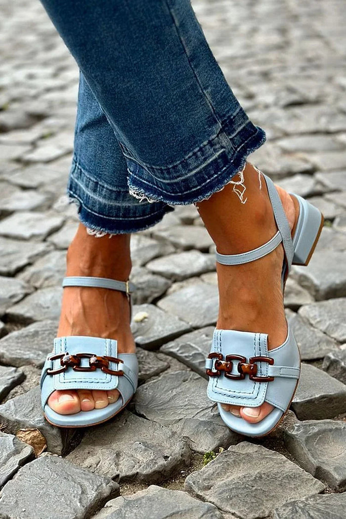 DAISY | Sandali Piattaforma con Dettagli di Cucitura
