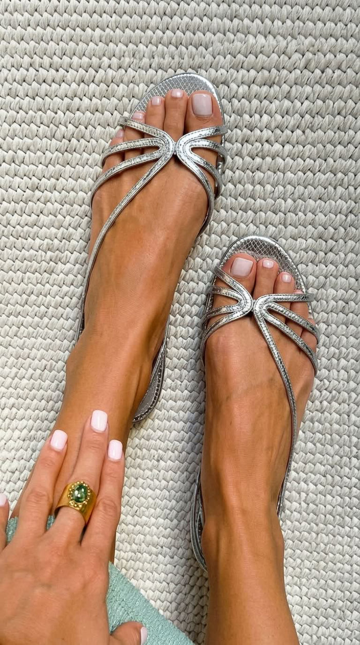 MABEL | Sandali con Cinturini Metallici