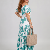 Coralie | Abito maxy senza spalline con cut-out
