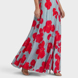 Daniela | Abito lungo fluido ed elegante con scollo all'americana da donna