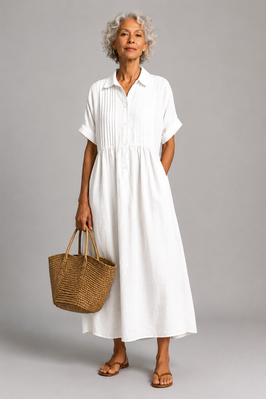 Océane | Abito estivo maxi blu