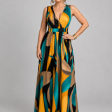 Zélia | Abito Empire-Maxi con scollatura a V