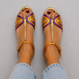 GOLDIE | Sandali con Fibbia e Cinghia Colorata