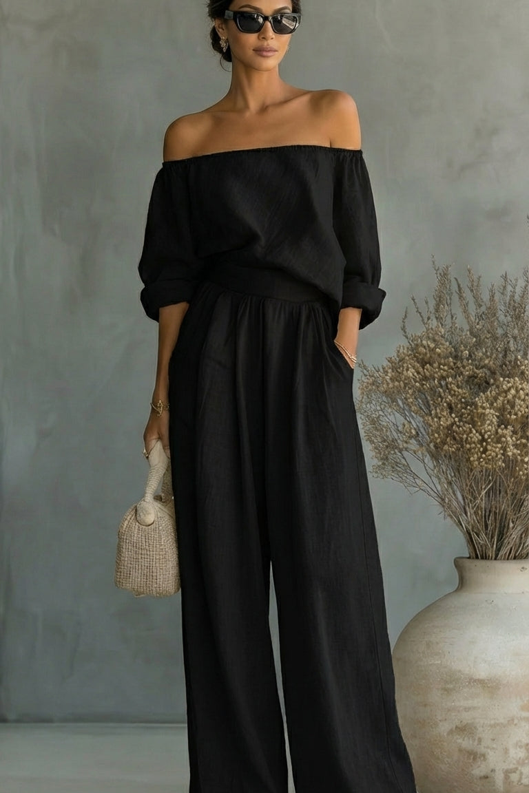 Arabella | Outfit esclusivo effetto lino per un'estate elegante