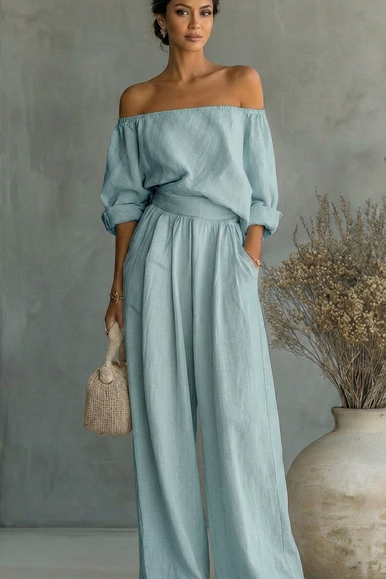 Arabella | Outfit esclusivo effetto lino per un'estate elegante