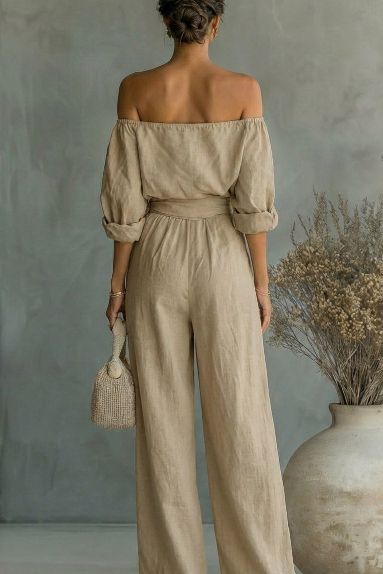 Arabella | Outfit esclusivo effetto lino per un'estate elegante