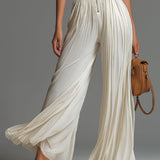 Tuta in Chiffon Bianca Senza Maniche con Zip