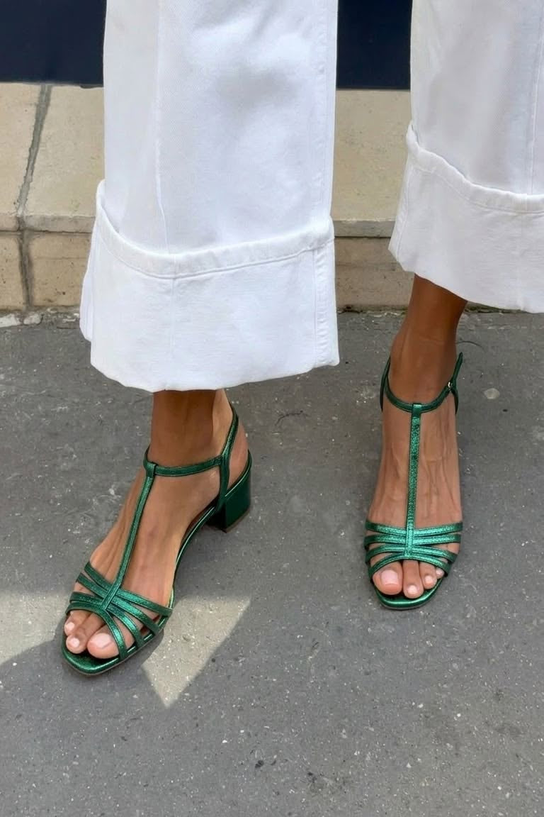 VIVIAN | Sandali con Tacco Metallico