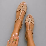 LORETTA | Sandali Retro Peep Toe T-Strap