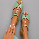 PEARL | Sandali Slingback con Dettaglio a Cuore